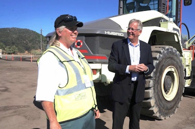 Rhonda Lepori and John Meese with Waste Management.