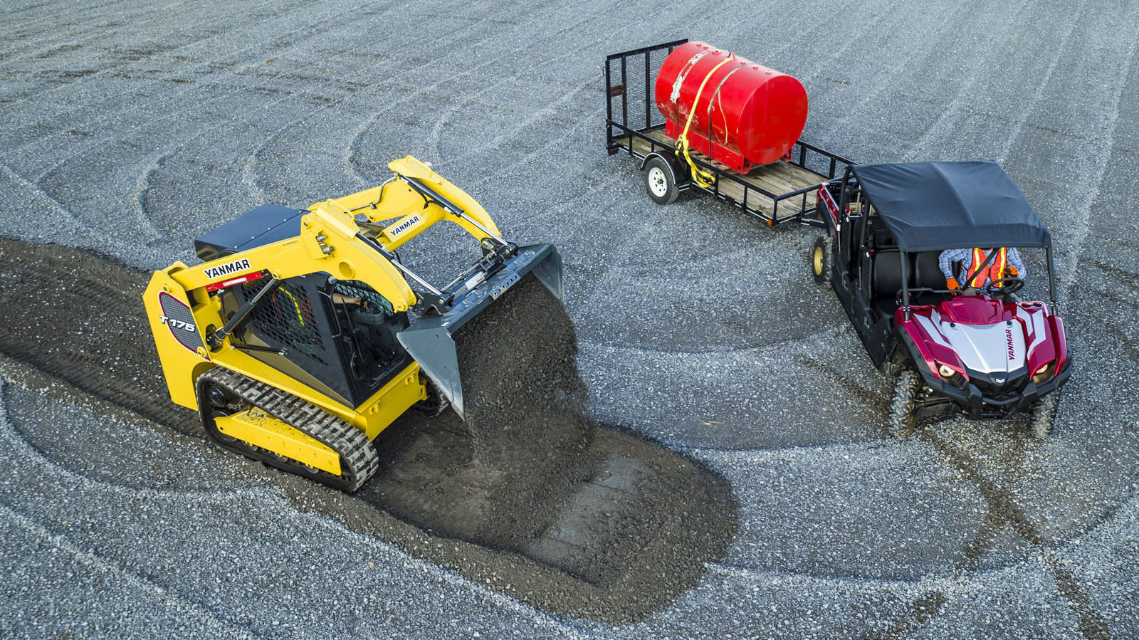 2018 Yanmar LongHorn UTV with T175 compact track loader