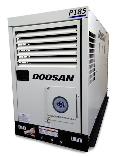 Doosan’s P185 air compressor