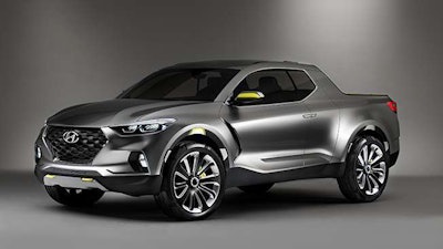 Hyundai’s new pickup will be similar to its 2015 Santa Cruz concept truck.