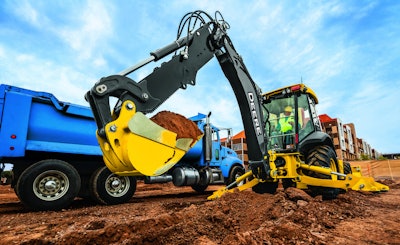 John Deere’s 410L backhoe