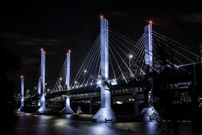 Kentucky Downtown Crossing At Night