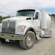 Kenworth White Mixer Cummins-Westport ISL 3