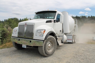 Kenworth White Mixer Cummins Westport Isl 3
