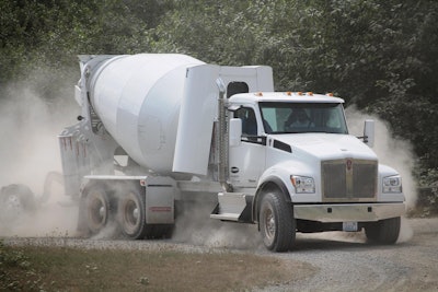 Kenworth White Mixer Cummins Westport Isl