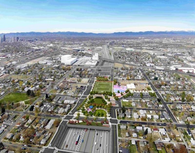 POITRA Visual photosimulation services (www.poitra.com) for ATKINS and CDOT. I-70 East EIS – Phase 1 of the Final EIS Preferred Alternative (Partial Cover Lowered Alternative) Photo-Simulation. Visualization for Impact Study of Alternatives. Denver, CO, CDOT. I-70 East Environmental Impact Statement (EIS) Project.