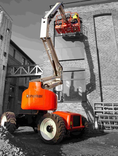 Snorkel’s A46JRT articulating boom lift