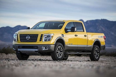 The 2017 Nissan Titan XD Crew Cab is available in five trim levels – S, SV, PRO-4X, SL and Platinum Reserve. All are offered with a choice of 4×2 or 4×4 drive configurations, except for the PRO-4X model, which is available exclusively as a 4×4.
