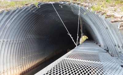 An installed critter shelf. Photo credit: NYSDOT Facebook page