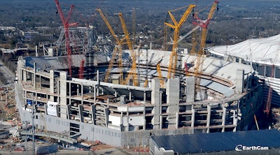 Atlanta Mercedes Benz Stadium Construction