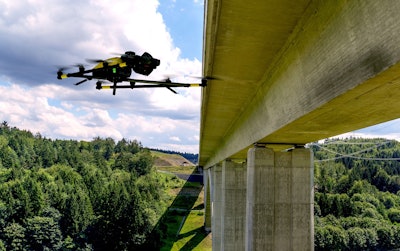 The Intel Falcon 8+ System is outfitted for industrial inspection, surveying and mapping. Photo Credit: Intel