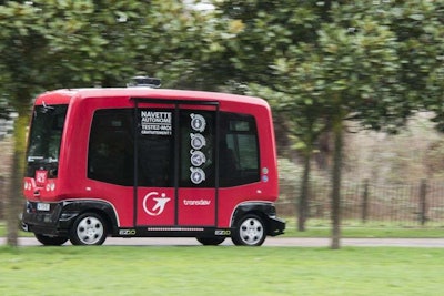 Transdev autonomous vehicle. Photo by Transdev.