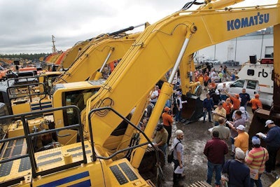 A scene from this year’s Ritchie Bros. Orlando auction.