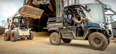 The first Cat-branded UTVs will be manufactured by Textron, makers of the diesel-powered Cushman Hauler 4Ă—4, seen here.