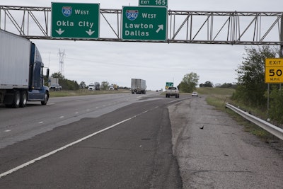 Projects to reconstruct the I-40 interchange at Douglas Boulevard and widen I-40 to the I-240 junction, pictured here, were delayed from federal fiscal year 2020 to 2025.