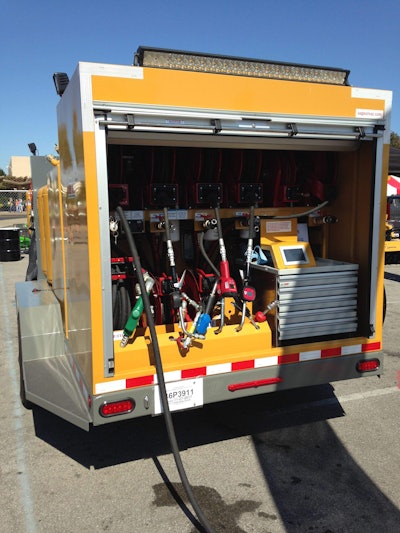NextLube is an option for Sage Oil Vac trucks and trailers. Photo by Don McLoud, Equipment World