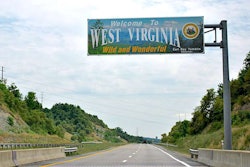 West Virginia welcome sign