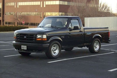 A 1993 Ford F-150 SVT Lightning. Yeah, I like Pete’s better.