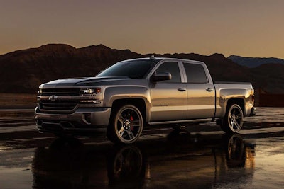 2018 Silverado Performance SEMA Concept with a LT4-style intercooled supercharger system adds 100+ horsepower. Photo: Chevrolet