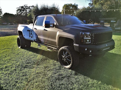 Chevy 3500 HD dually.