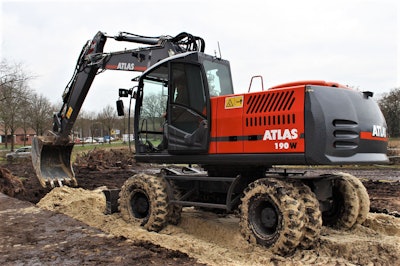 Atlas 190 W wheeled excavator