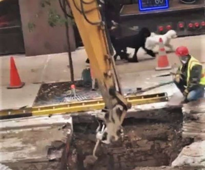 Excavator With Shovel