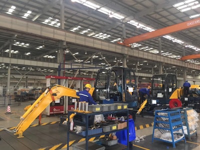 Dealers toured the LiuGong plant in Changzhou, China.