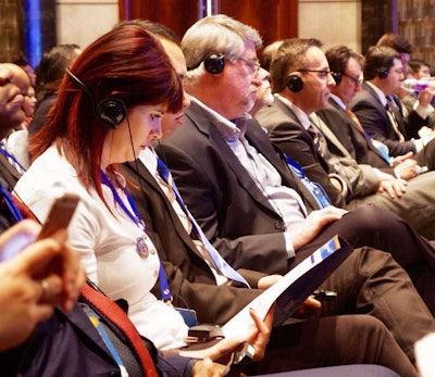 More than 1,000 people attended the LiuGong dealer meeting.