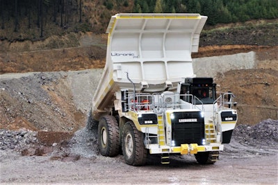 The T 236’s four-corner oil-immersed braking system is the first in the 100-metric-ton class, according to Liebherr.