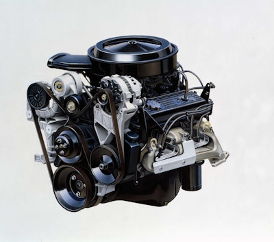 Fuel-injected 350-cubic-inch (5.7L) Small Block V-8 engine, rated at 210 horsepower and 300 lb-ft of torque.