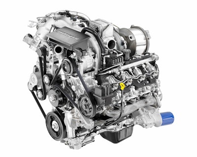 2017 Silverado HD pickup featuring the available Duramax 6.6L turbo-diesel engine, rated at 445 horsepower and 910 lb-ft of torque.