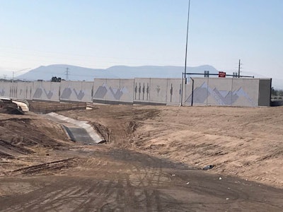 I-19 noise walls south of Michigan Avenue and along the south side of Ajo Way between Kostka Avenue and I-19.
