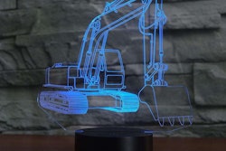 Excavator lamp blue