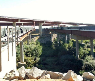 Work continues on the future I-295 at Fayetteville, North Carolina. Photo: NCDOT