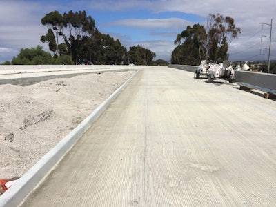 Work continues on the I-405 connector ramp to eastbound I-105 and should be completed January 3. Work will start on the ramp to westbound I-105 on January 2. Photo: Caltrans