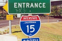 I-15 California freeway sign