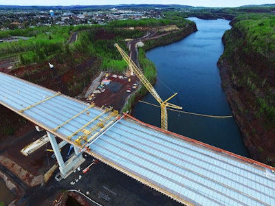 Minnesota is using a newly created digital mapping tool to enable contractors to identify diverse subcontractors and workers for roads, bridges and other DOT projects, such as this bridge project completed on Hwy. 53 in Virginia, MN. Photo courtesy of Insight Environmental.