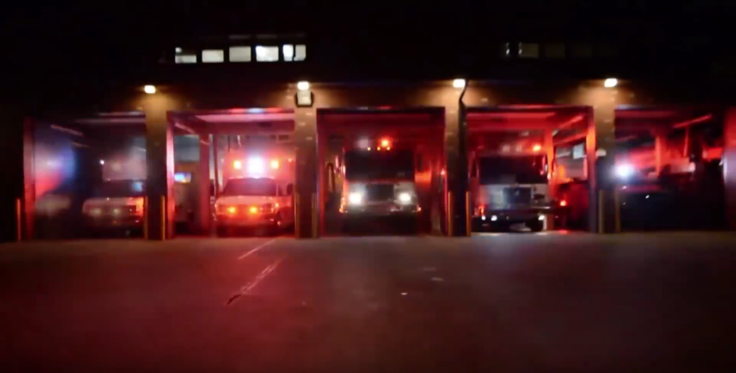 Fire dept. creates viral Christmas light show with trucks | Equipment World