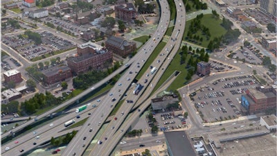 A rendering of a proposed tunnel at I-81 in Syracuse