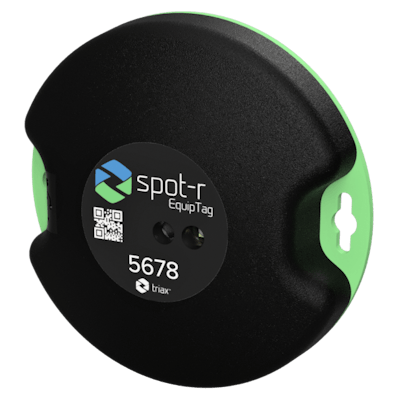 The Spot-R EquipTag identifies the machine, it’s operation and location.