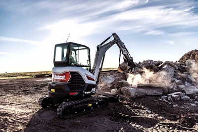 Bobcat R-Series E35 compact excavator