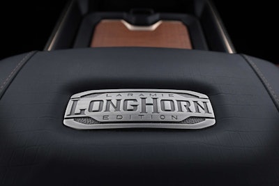 2019 Ram 1500 Laramie Longhorn – Center Console Metal Badge
