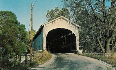 Cedar Ford Covered Bridge. Photo: Bridges of Shelby County, Indiana.