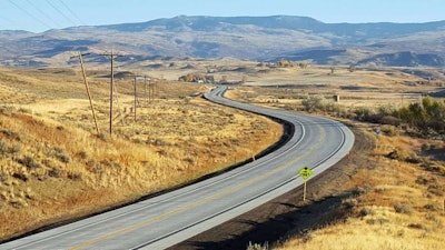 State Highway 13 in Colorado features highway overlay. Increasing use of concrete overlay technology is a factor in a bright market outlook for the industry in 2018. Photo courtesy of American Concrete Pavement Association (ACPA).