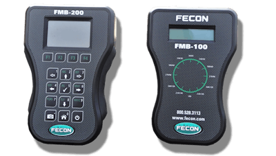 The FMB-100 tells you how out of balance the rotor is and where adjustments are needed. The FMB-200 can detect vibrations other than rotor imbalance, such as a failed bearing or bent shaft.