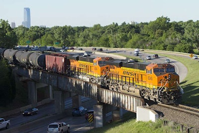 I 235 Bnsf Bridge With Train Web