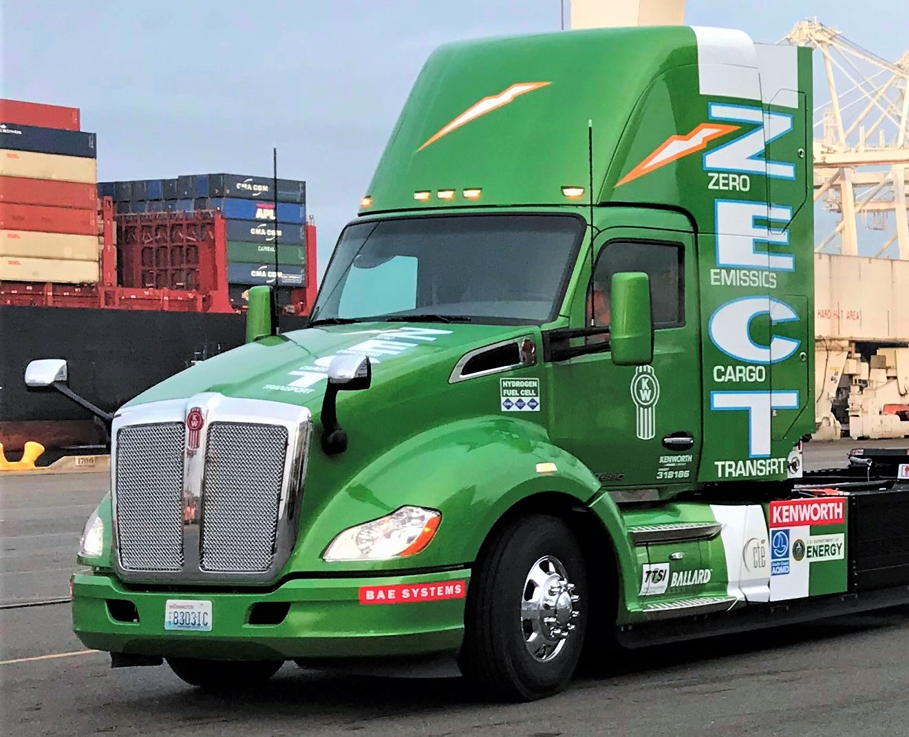 Kenworth T680 ZECT Zero Emissions Cargo Transport