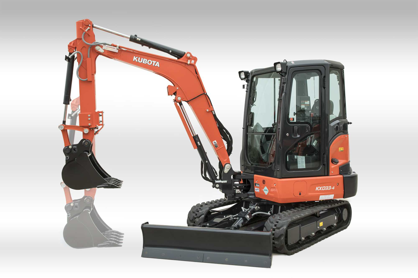 Kubota intros 2 new compact excavators: the U27-4 and the KX033-4 with