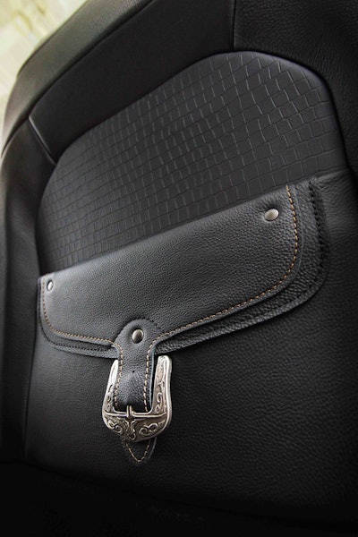 2019 Ram 1500 Longhorn Interior Seat Map Pocket Detail 1