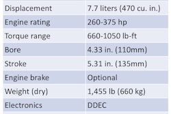 Detroit DD8 Engine Specifications